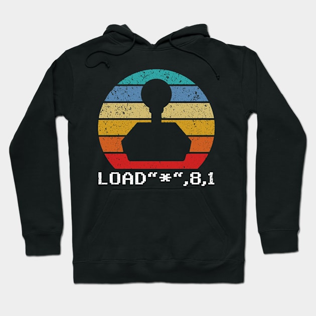 C64 Gaming Retro Sunset Gamer Hoodie by AmazingDesigns